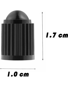 Tapones de Válvula de Neumático KURAMI 200 Pcs Negro 2