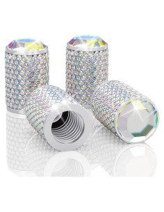 4 Tapones de Válvula de Neumático BFXM Coloridos con Diamante