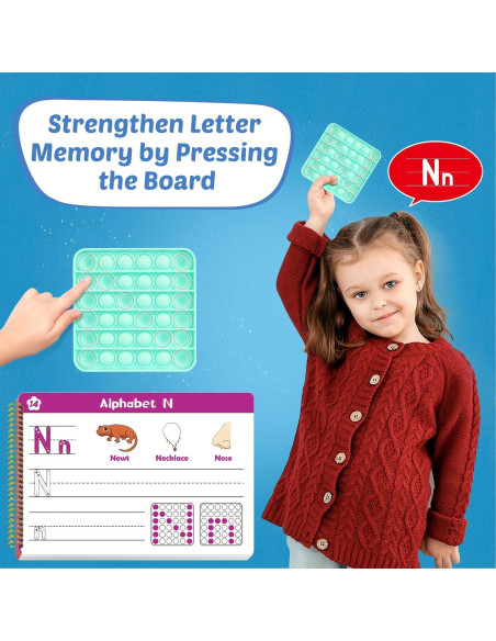 Cuaderno de Escritura Borrable Aizweb para Niños 3-5 Años Cuaderno de Escritura Borrable Aizweb para Niños 3-5 Años