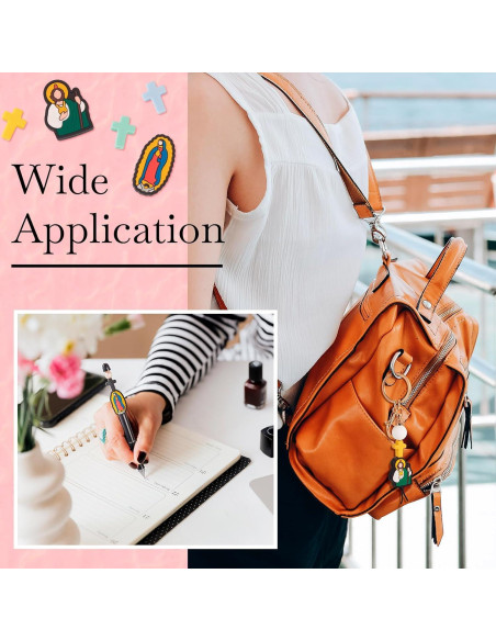 28 Piezas Perlas de Silicona Religiosas Spritewelry DIY