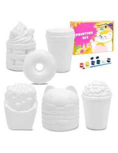 Kit de Squishies Pintables LovesTown - 6 Piezas de Comida