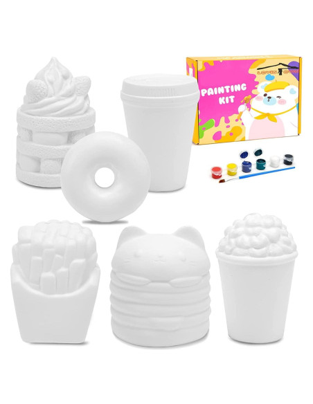 Kit de Squishies Pintables LovesTown - 6 Piezas de Comida