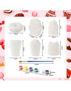 Kit de Squishies Pintables LovesTown - 6 Piezas de Comida 2