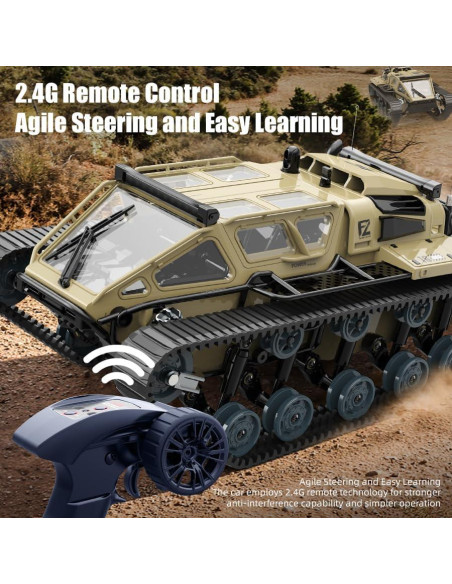 Tanque RC Crawler GUANGDONG 1:16 10KM/H 4WD Off-Road