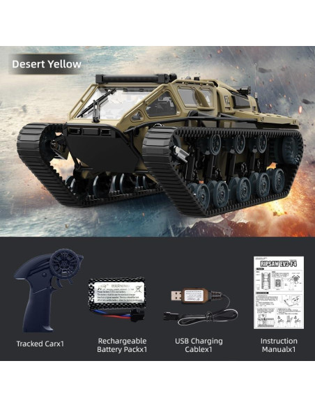 Tanque RC Crawler GUANGDONG 1:16 10KM/H 4WD Off-Road