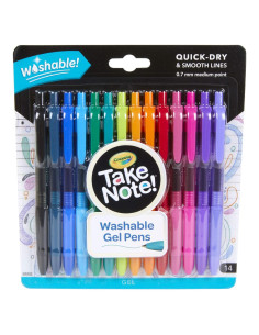 Bolígrafos de Gel Lavables Crayola Take Note 14 Colores