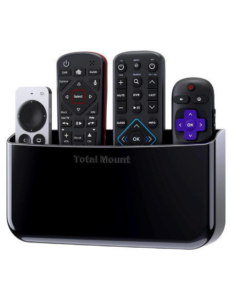 Soporte de Control Remoto TotalMount Negro Premium para 3-4 Controles