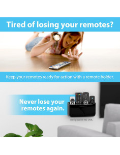 Soporte de Control Remoto TotalMount Negro Premium para 3-4 Controles 2