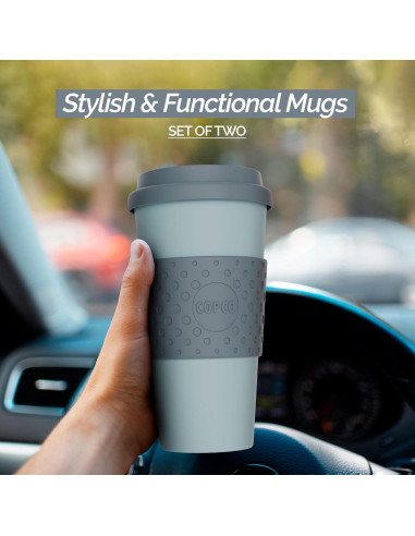 Set de 2 Tazas de Viaje Copco Acadia 0.47L Doble Pared