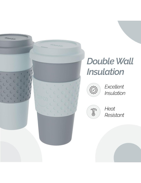 Set de 2 Tazas de Viaje Copco Acadia 0.47L Doble Pared