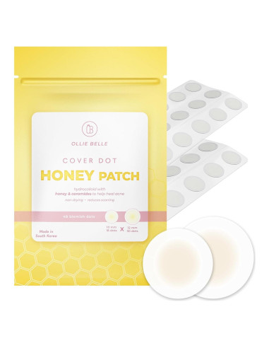 Parche de Acné Hydrocolloid Ollie Belle con Miel 48 Puntos