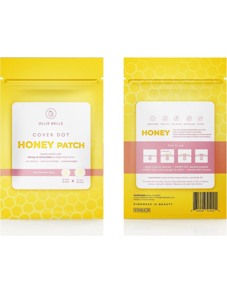 Parche de Acné Hydrocolloid Ollie Belle con Miel 48 Puntos