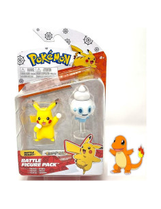 Pack de Figuras de Batalla Pokémon Jazwares 5 cm Pikachu y Vanillite