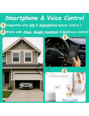 Control Remoto Inteligente WiFi Datonten para Garaje 1PACK