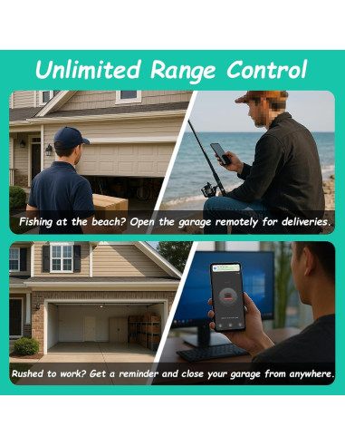 Control Remoto Inteligente WiFi Datonten para Garaje 1PACK