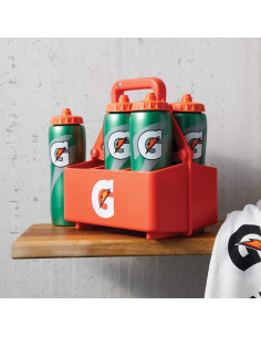 Transportador de Botellas Gatorade 6-Pack Naranja 32oz 2