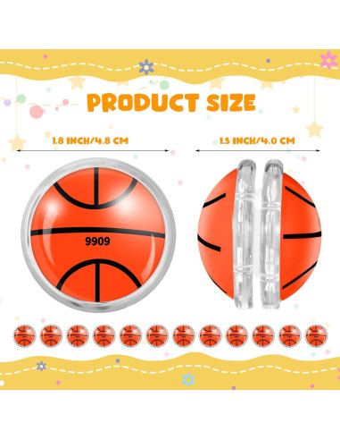 50 Yoyos de Baloncesto Liliful para Niños - Regalos de Cumpleaños