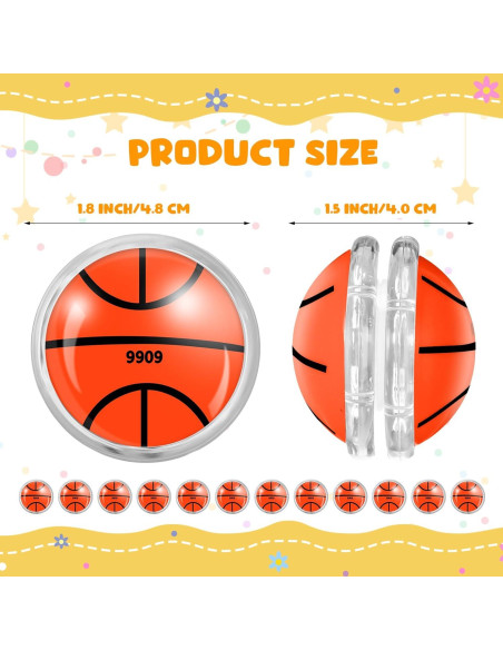 50 Yoyos de Baloncesto Liliful para Niños - Regalos de Cumpleaños