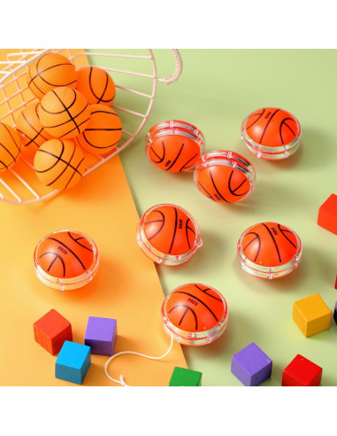 50 Yoyos de Baloncesto Liliful para Niños - Regalos de Cumpleaños