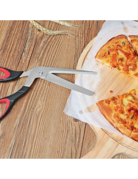 Tijeras para Pizza Asdirne 26.7 cm Mango Ergonómico Acero Inoxidable