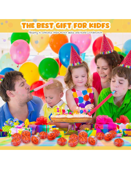 50 Yoyos de Baloncesto Liliful para Niños - Regalos de Cumpleaños