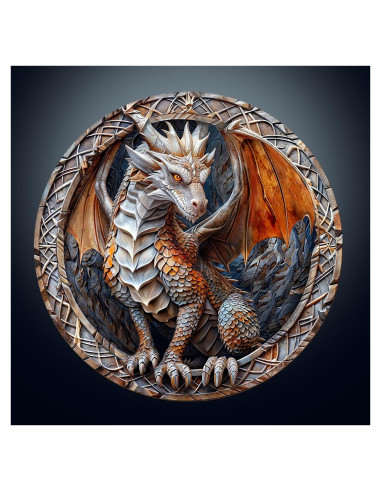 Rompecabezas de Madera 3D Dragón de Cueva NABYSHOP 100 Piezas