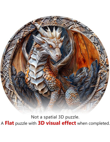Rompecabezas de Madera 3D Dragón de Cueva NABYSHOP 100 Piezas