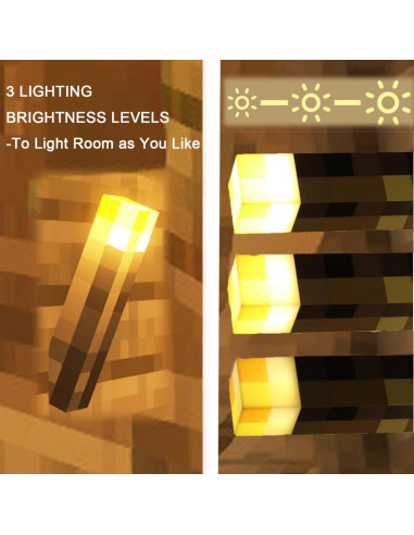Antorcha de Pared Iluminada Yckeogln - Luz LED Recargable USB