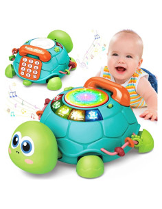 Juguete Musical Tortuga Jyusmile para Gatear 0-1 Año