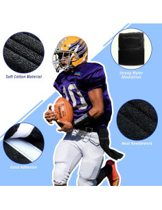 Toallas Deportivas de Algodón Shimeyao 2 Pcs 50x34 cm Negro 2