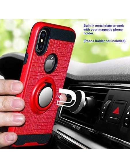 Funda Híbrida con Soporte de Anillo CELZEN para Alcatel 3V Funda Híbrida con Soporte de Anillo CELZEN para Alcatel 3V