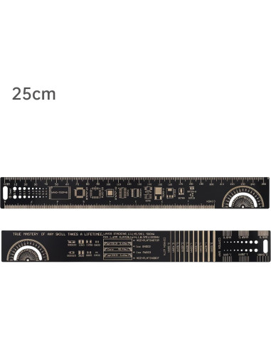 Regla Multifuncional de PCB 4PCS 15-30cm Smgda Fibra de Vidrio
