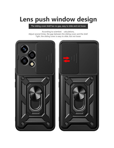 Funda Huawei Honor 200 Lite + 2 Vidrios Templados 9H, Negro