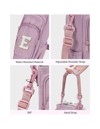 Bolsa Portabotellas de Agua Sportsnew Rosa 40 oz con Iniciales