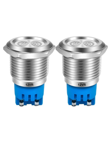 2 Piezas Luz de Alarma LED Roja Intermitente 12V Gebildet