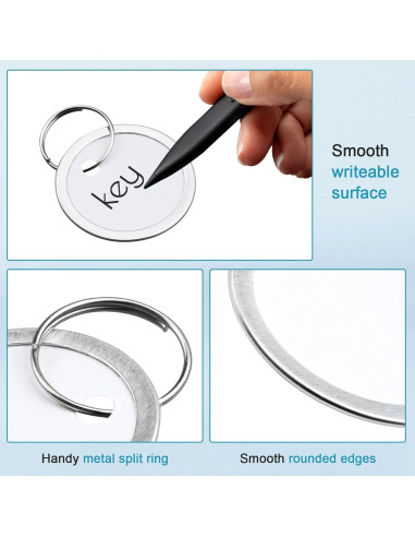 Etiquetas de Llave Koorito 60 Piezas Redondas 3.1 cm