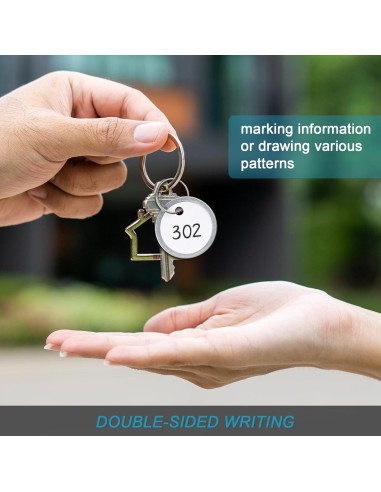 Etiquetas de Llave Koorito 60 Piezas Redondas 3.1 cm