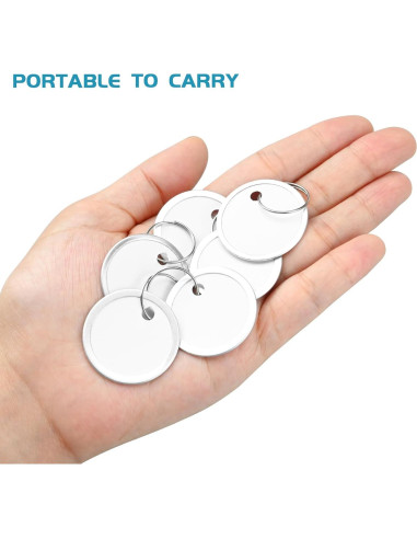 Etiquetas de Llave Koorito 60 Piezas Redondas 3.1 cm