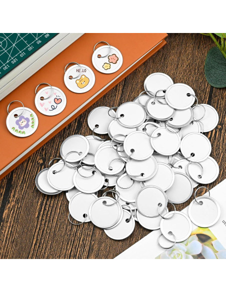 Etiquetas de Llave Koorito 60 Piezas Redondas 3.1 cm