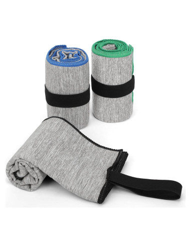 Paquete de 3 Toallas de Gimnasio NUOYEE Microfibra 78.7x39.4cm
