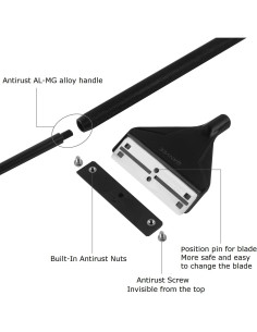 Limpiador de Acuario QANVEE 66 cm con 10 Cuchillas Inoxidable 2