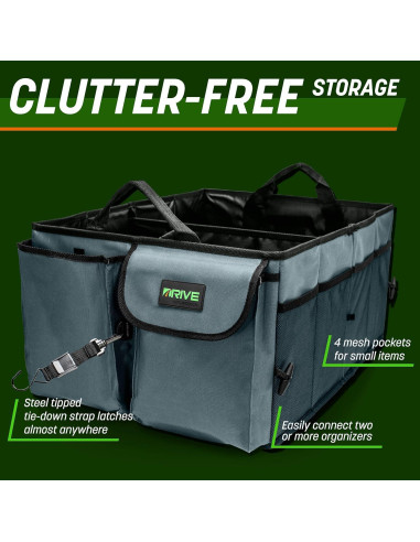 Organizador de Maletero DRIVE Auto Plegable Negro 942L