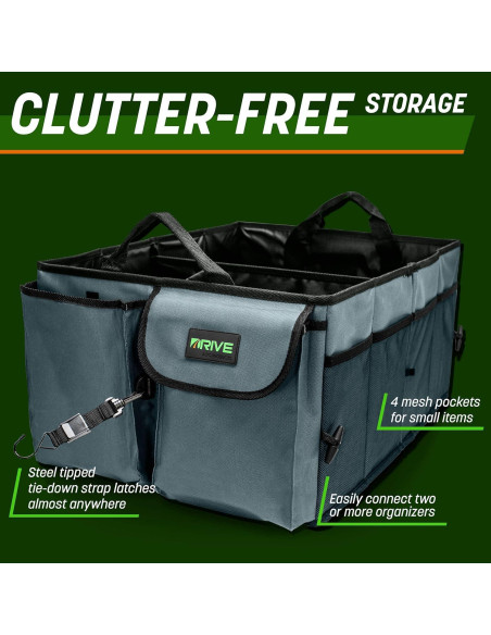 Organizador de Maletero DRIVE Auto Plegable Negro 942L Organizador de Maletero DRIVE Auto Plegable Negro 942L