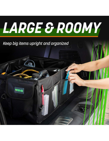 Organizador de Maletero DRIVE Auto Plegable Negro 942L