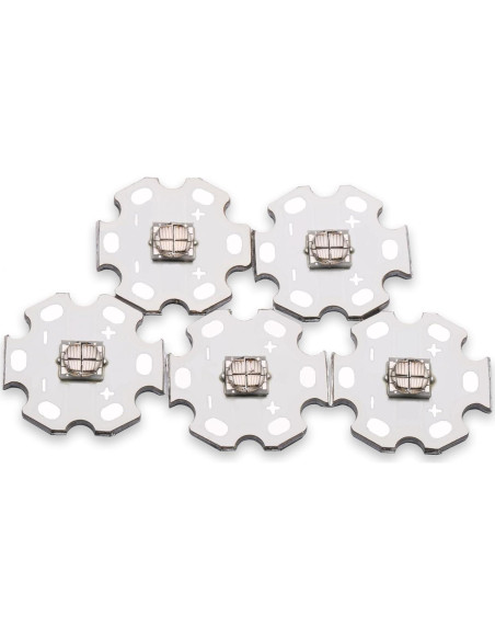 5 Piezas Luz Negra LED UV 12W 365-370nm LEDGUHON