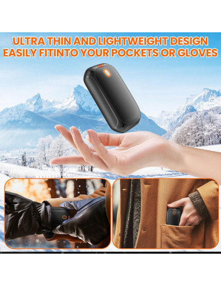 Calentadores de Manos Recargables FULOG 2 Paquete 3000mAh Calentadores de Manos Recargables FULOG 2 Paquete 3000mAh