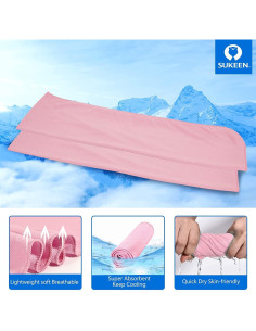 Toalla Enfriadora Sukeen 4 Pack Microfibra 101.6x30.5cm 2
