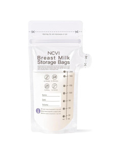 Bolsas de Almacenamiento de Leche Materna NCVI 25 Unidades 200ml