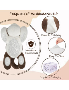 Gato de Peluche con Peso GILFWM 54 cm Ultra Suave 1.36 kg 2