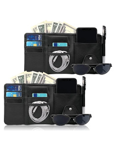 Organizador de Visera de Sol Keedolla - 2 Pcs Negro